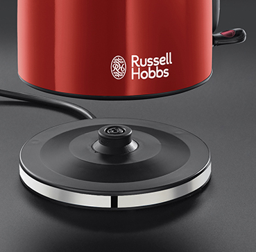 Russell Hobbs 20412-70 bollitore elettrico Nero, Rosso, Acciaio  inossidabile 