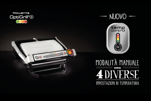 Rowenta GR712D Optigrill+ Bistecchiera Intelligente con 6 Programmi di  Cottura Automatici 