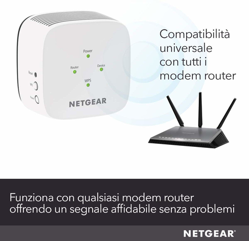 Netgear EX3110 Ricevitore e trasmettitore di rete Bianco 10, 100